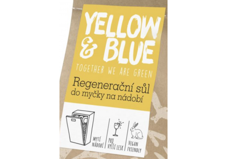 yellow & blue regenerační sůl do myčky na nádobí