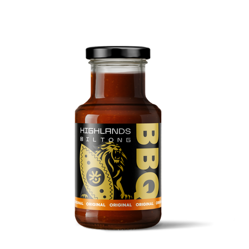 Originální grilovací BBQ omáčka k masu Highlands Biltong